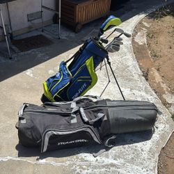 Top Flite Golf Club Set + TourTrek Hard Travel Case + Extras