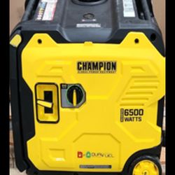 CHAMPION 6500-Watt Recoil Start Gasoline and Propane Powered Dual Fuel Inverter Portable Generator w/ CO Shield, Quiet Technolog