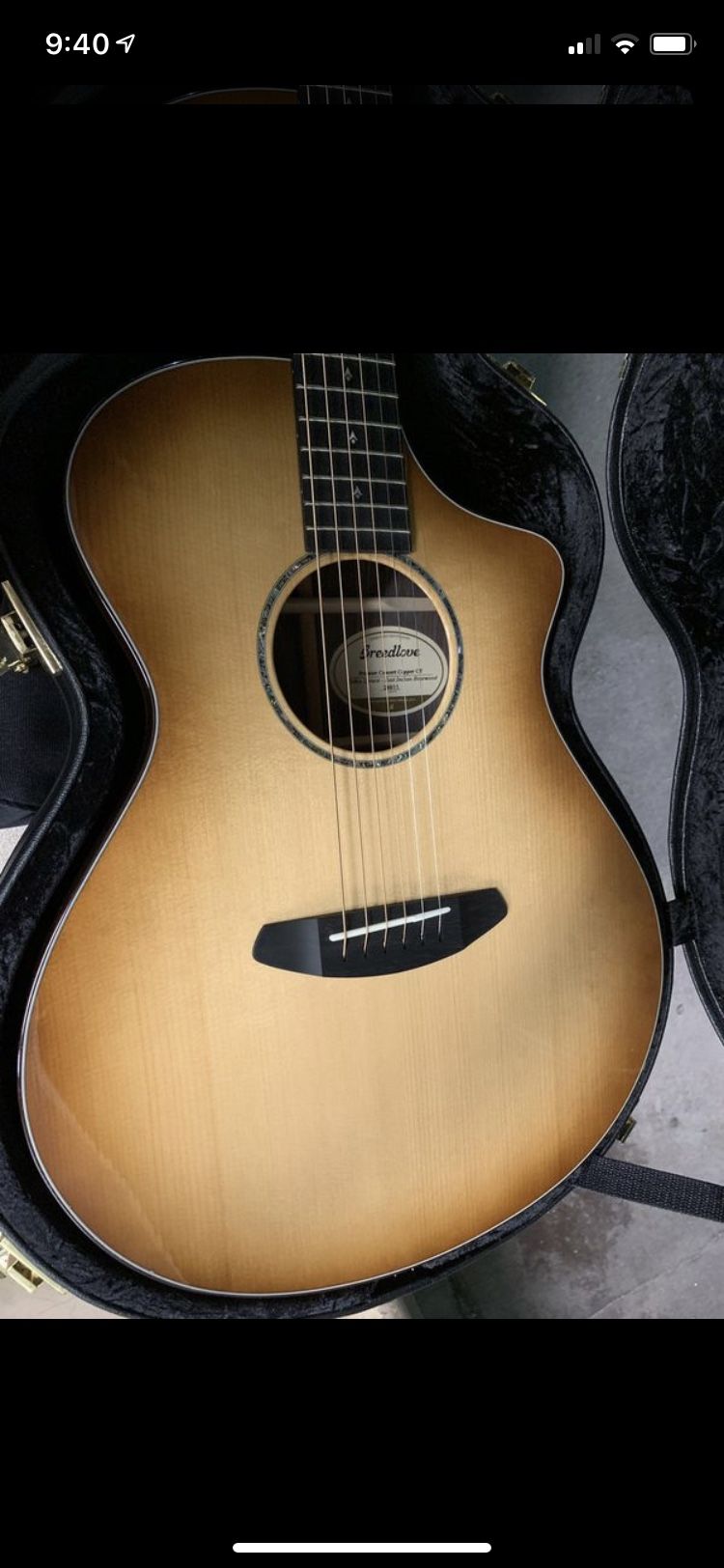 Breedlove premier concert ce professional acoustic guitar