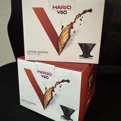 New HARIO V60 NEO 02 Coffee Dripper VDN-02-B Tritan Japan 1-4 Cups