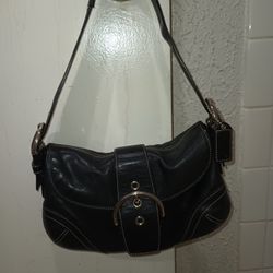 Coach black leather BOHO