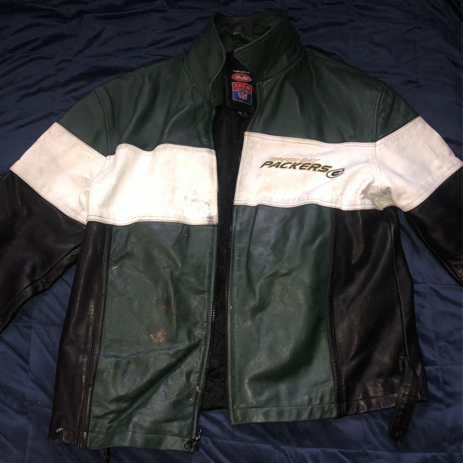 Mirage Team NFL Packers Leather Jacket