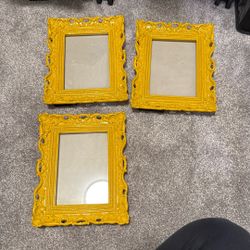 Yellow/Goldish Picture Frames (5x7)