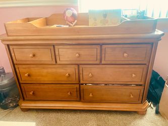 Wood Dresser with matching bed set