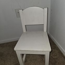 White Toddler Chair