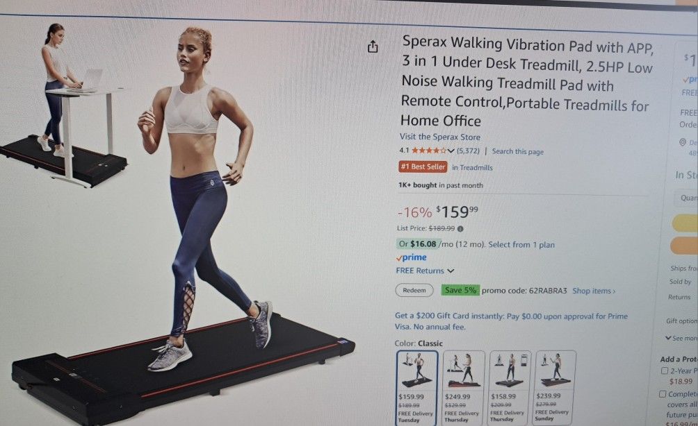 Sperax Walking Pad With Remote