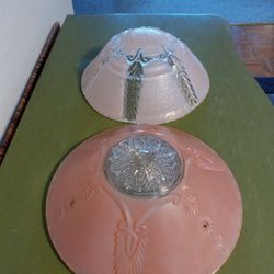 1920's Glass Shades for 3-Bead Chain Fixtures