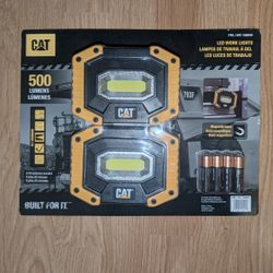 LED Worklights 2 pack 500 lumen magnetic with batteries