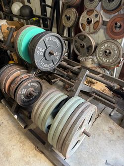 Olympic weights used $.90 a lb