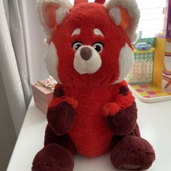 Turning Red plush Backpack From Disney Parks-never Used. 