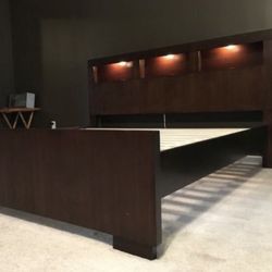 New Cappuccino Brown Bed Frame In Queen / King / Cali King