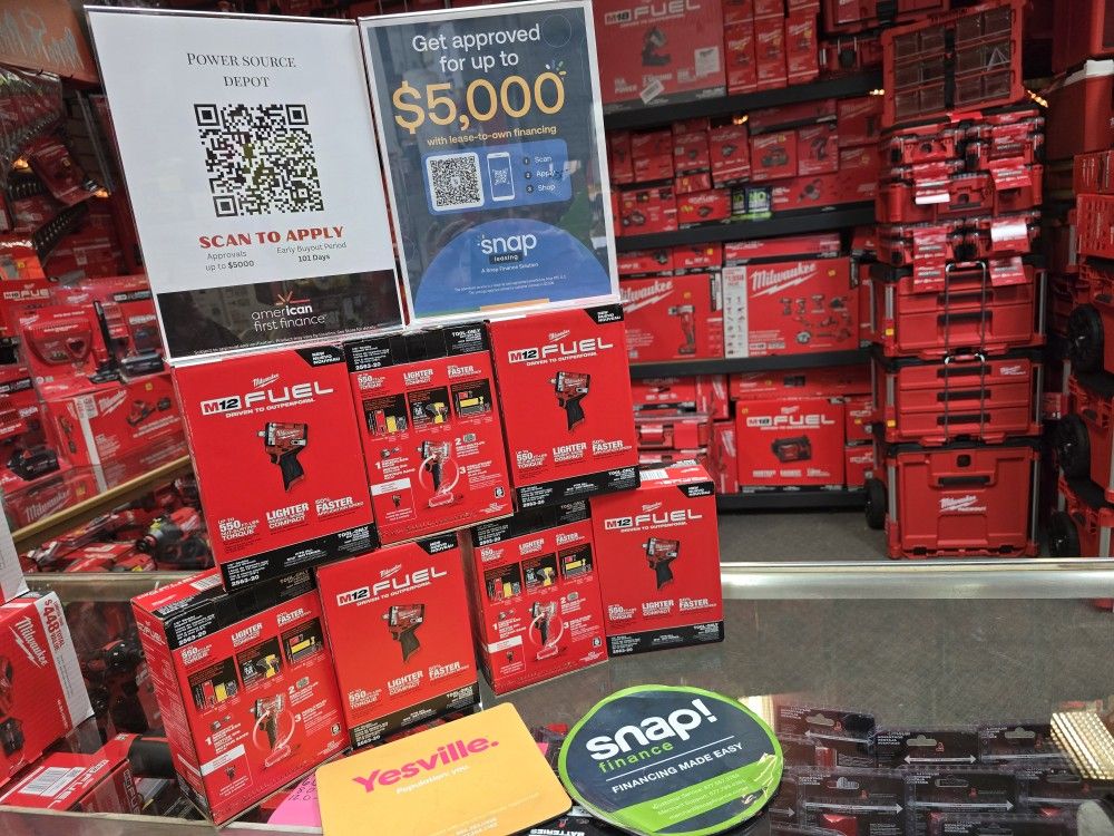  M12 1/2" OR 3/8"  550ft-lbs TOOL Only, Each For Price, New, Financing Available 