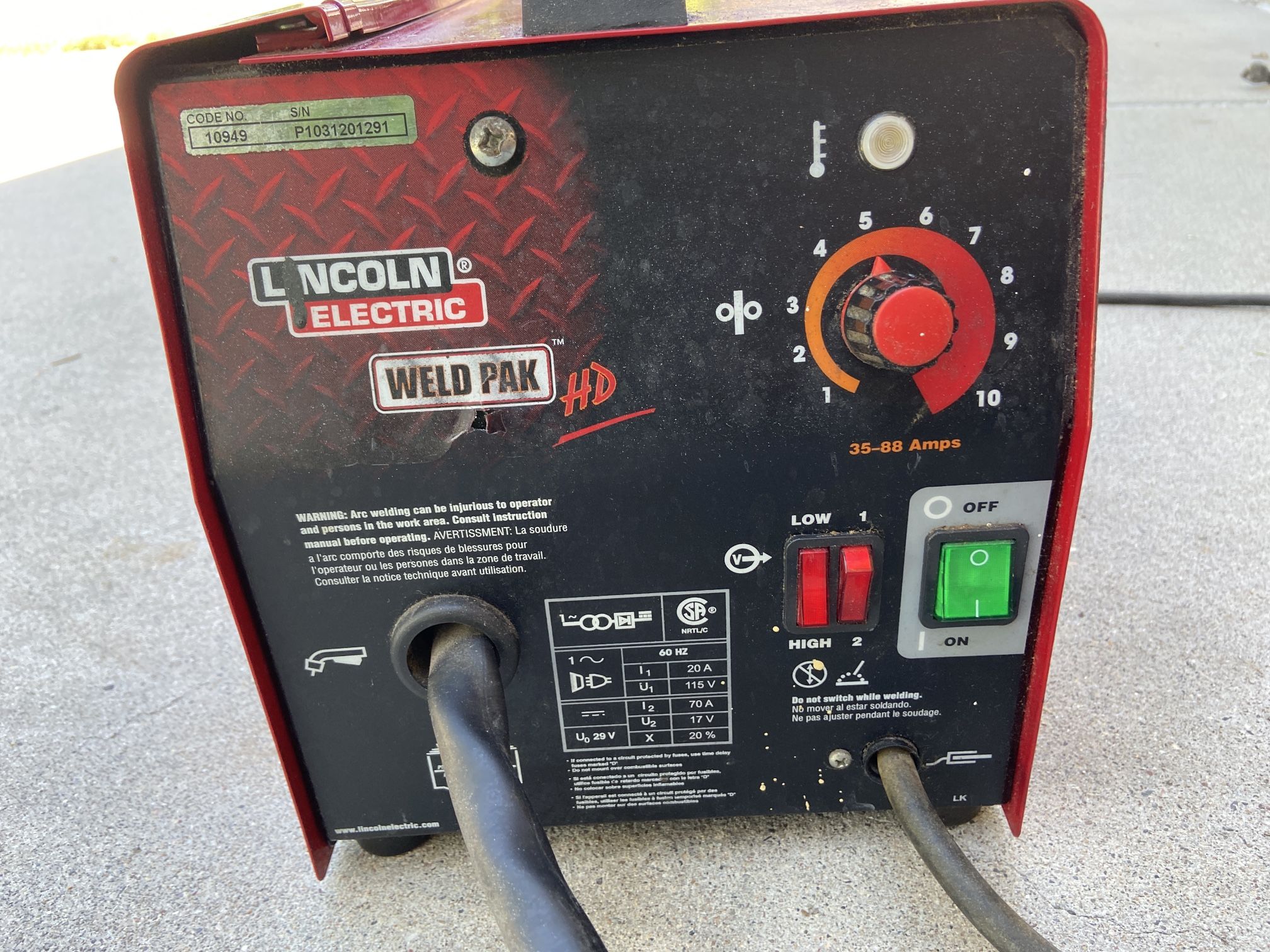 Lincold Weld Pak HD - FLUX CORE