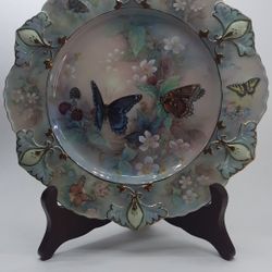 Lena Lui Enchanted Wings Plate Butterfly Flowers Garden