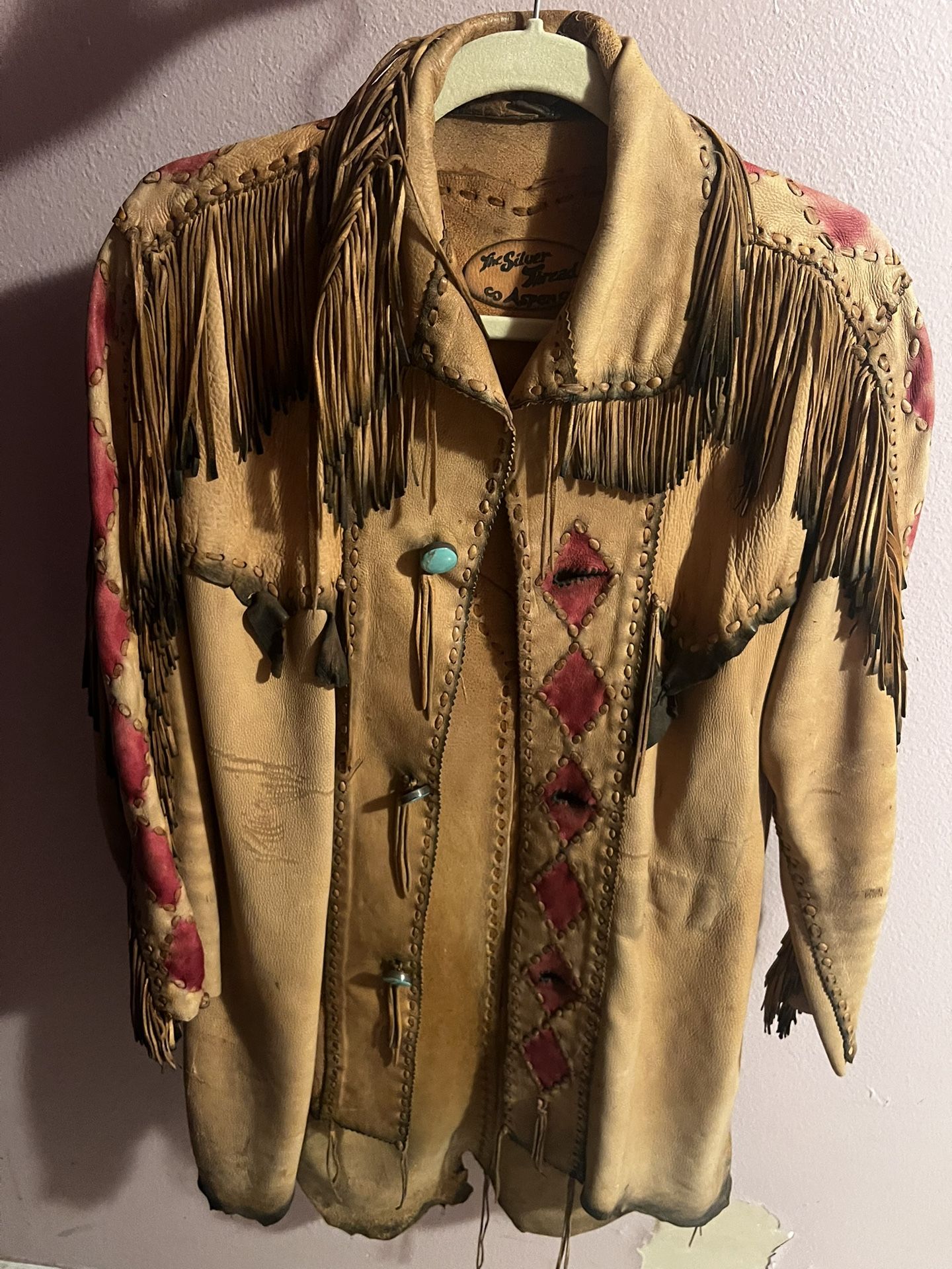 Vintage Suede Fringe Coat