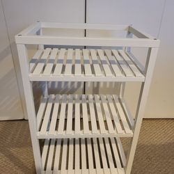 White 3 Tier Shelve Cart