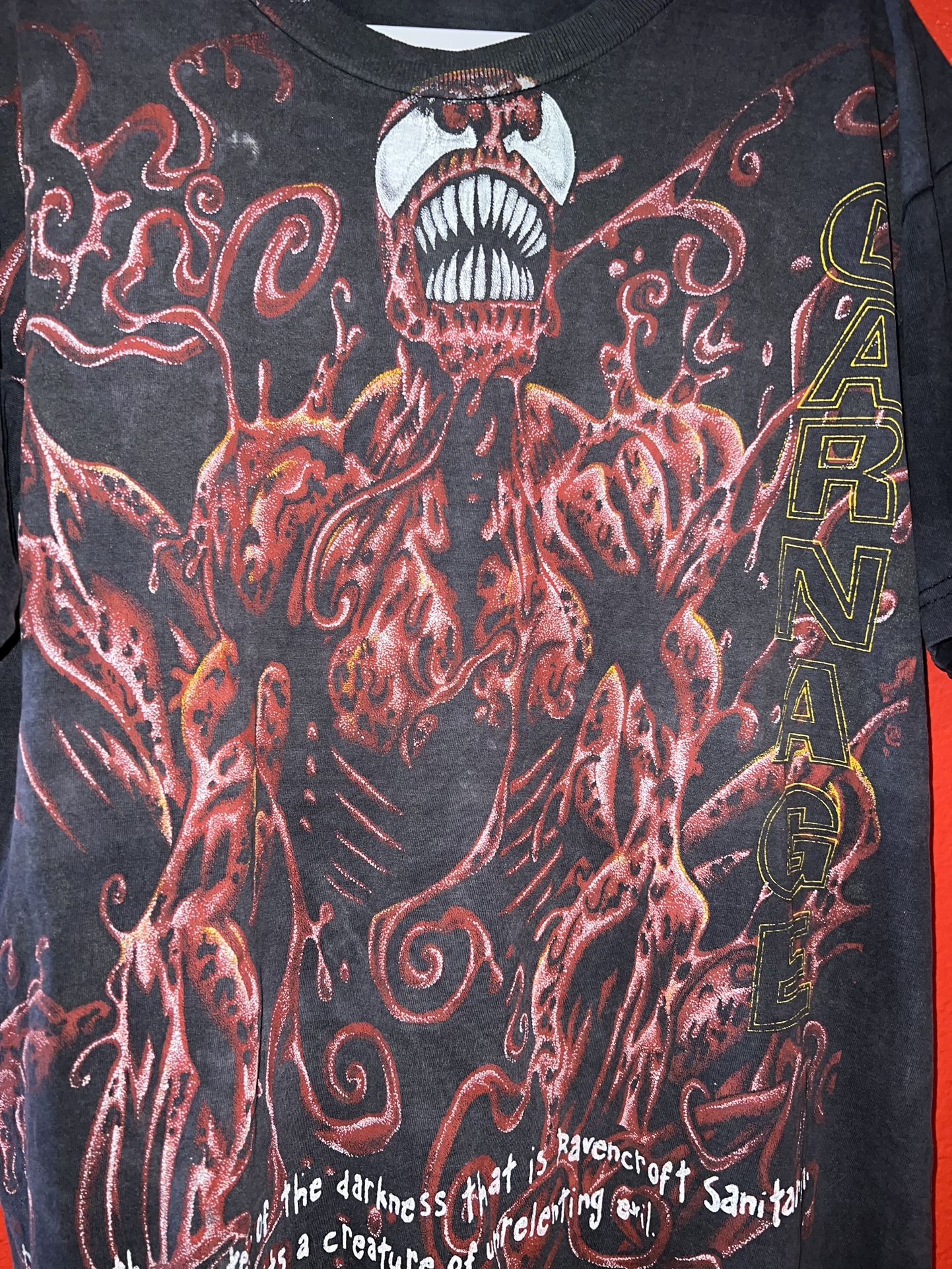 Vintage peyote Carnage tee mexican spider-man marvel mega print 