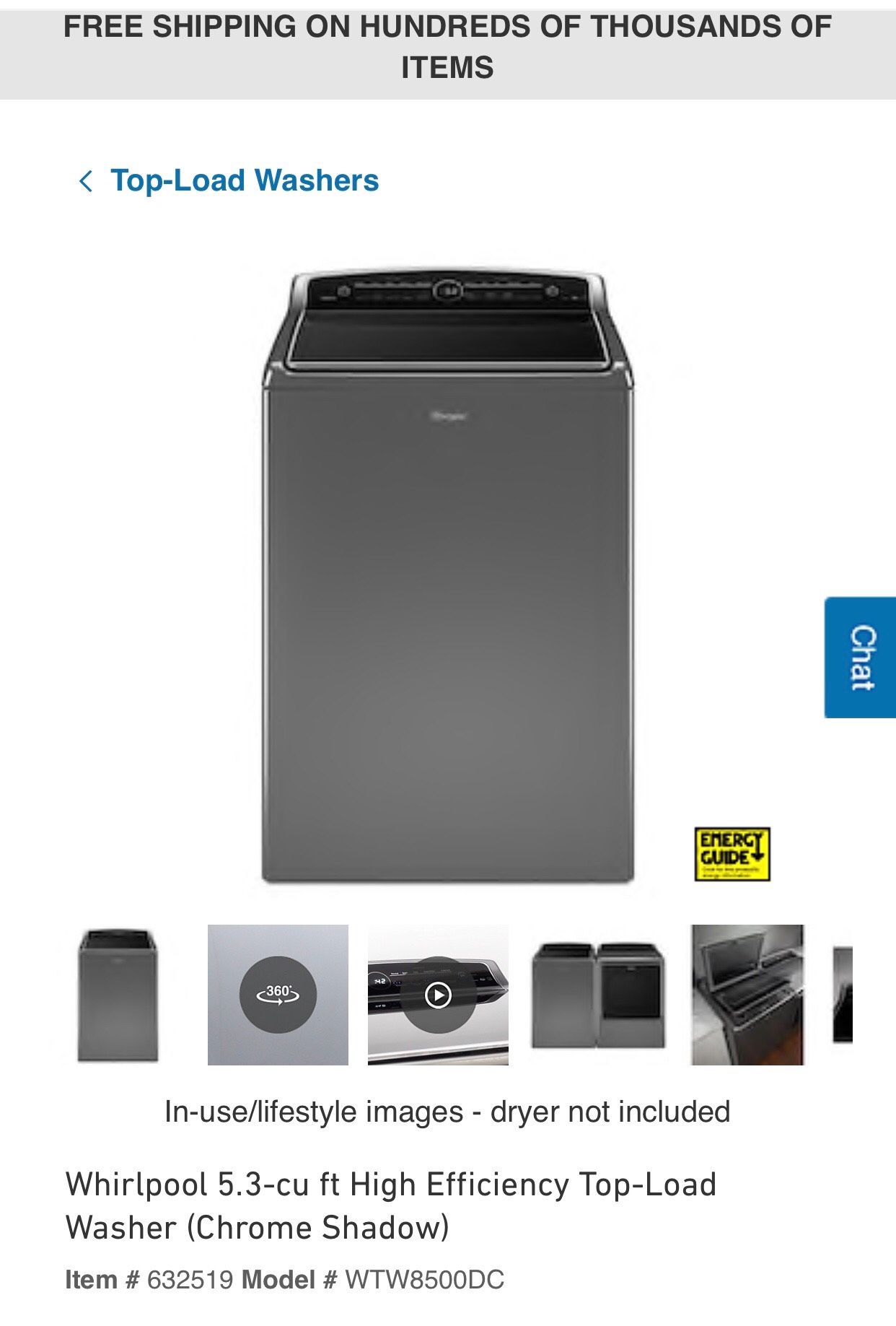 Whirlpool electric washer and dryer