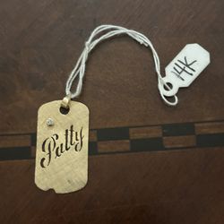 14k Pendant With Name Patty With Diamond