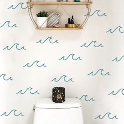 Wave Wall Decal - Nursery Or Decore