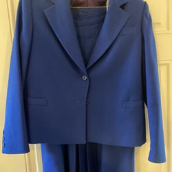 Royal Blue Wool Suit