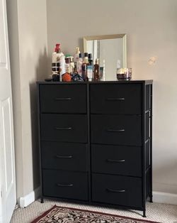 Dresser ( Top Wooden-Drawers Fabric)