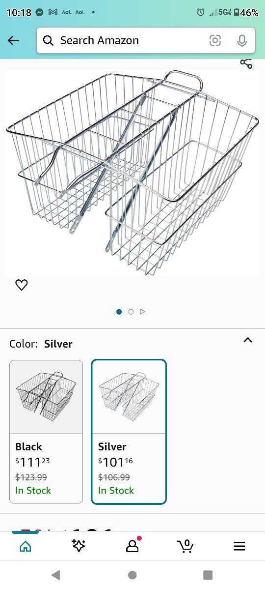 Rear Bicycle Wire Saddle Basket