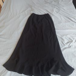 Another Thyme Long Black Skirt Size 6
