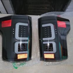 15-17 Ford F-150 LED Tail Lights Luces Traseras Calaveras Micas Faros Lamps