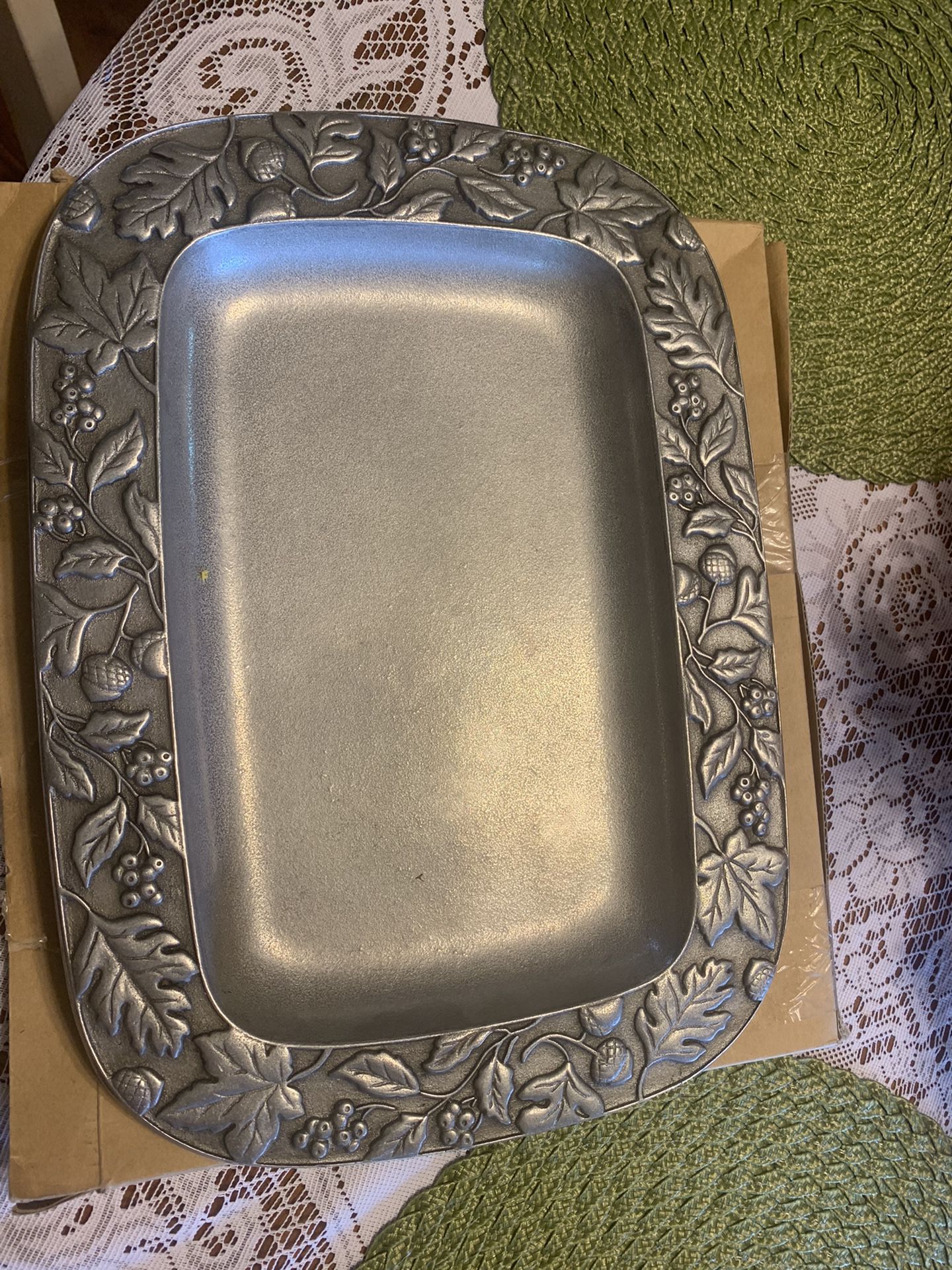 Retired Longaberger Autumn Leaves Tray -10” X 14” - 64th St & Bell In NE Phx