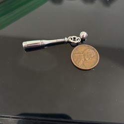 Sterling Silver Bat Charm Or Pendant 