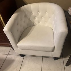 White accent chair $50 Gilbert and Ray rd. Check all pics and offers.