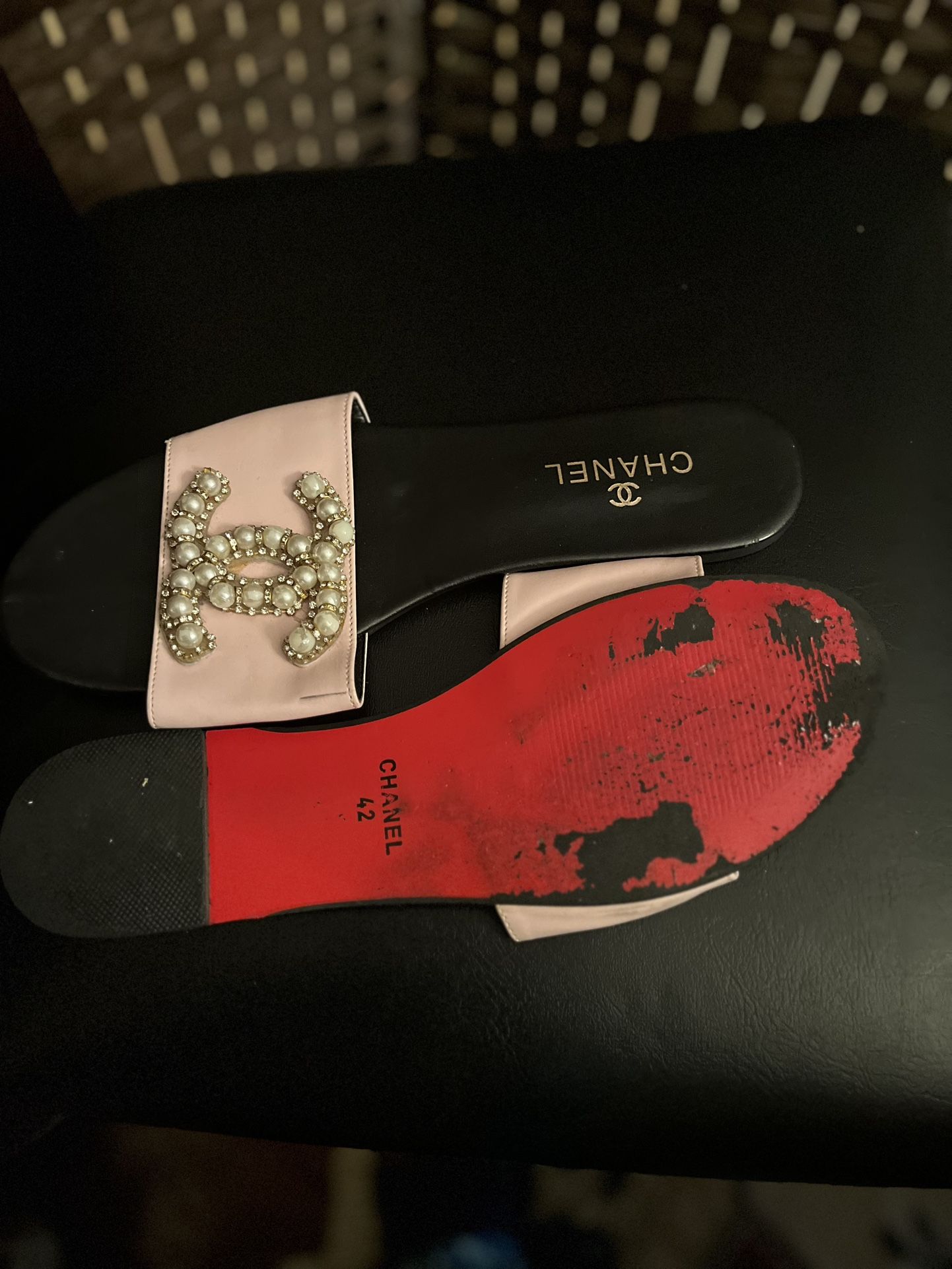 Pink Chanel Sandels Size 42