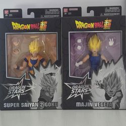 Super Sayin 2 Goku and Majin Vegita Dragon Stars