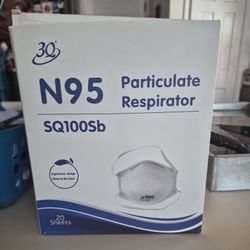 N95 Particulate Respirator Mask- 20 Count Box