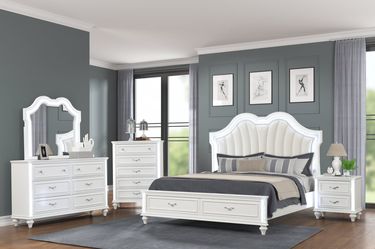 4 PC BEDROOM SET NEW IN BOX (MATTRESS AND CHEST SOLD SEPARATELY)
