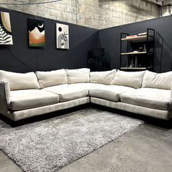 Living Spaces Modern Corner Sectional Sofa - Delivery Available!