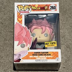 Funko Pop! Dragon Ball Z Super Saiyan Rose Goku Black 260 Hot Topic Exclusive