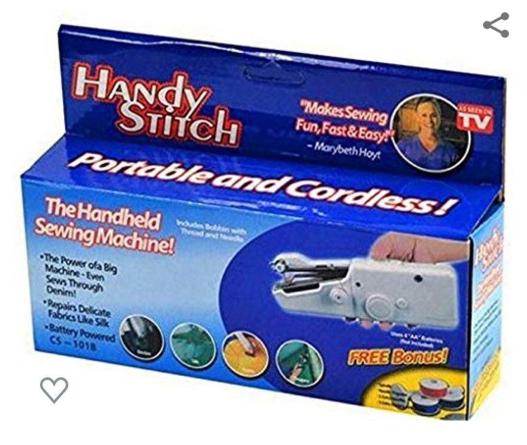 Handy Stitch Handheld Sewing Machine As Seen On Tv - Portable Craft Sewing Machine Cordless Quick Stitch Tool