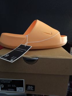 Nike Calm Slide Peach Cream Size 9