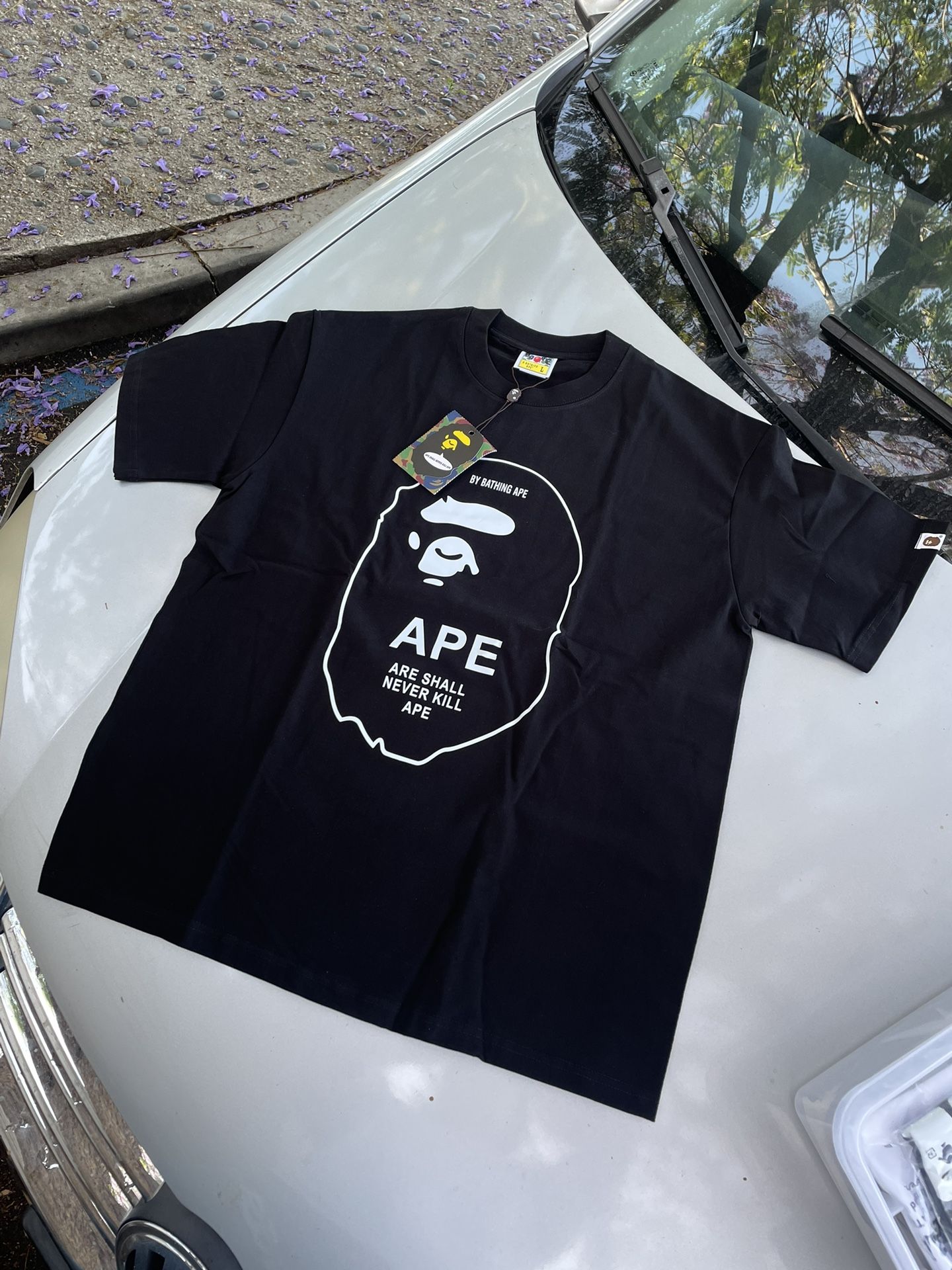 Black Bathing Ape Tee Size L (Cotton)