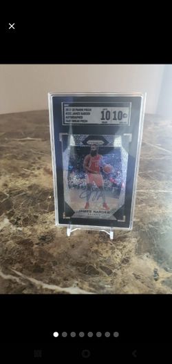 James Harden Autographed - Fast Break Prizm Graded SGC Gem Mint 10