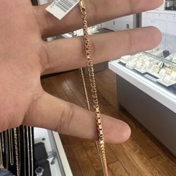 Rose Gold  Box Chain 