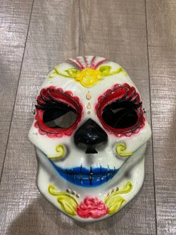 Painted skull mask