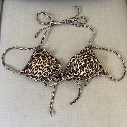 SHEIN Cheetah / Leopard Print Bikini Top 🐆 Size Small