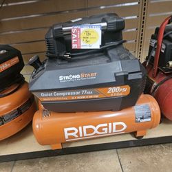 Ridgid 200 Psi Compressor 