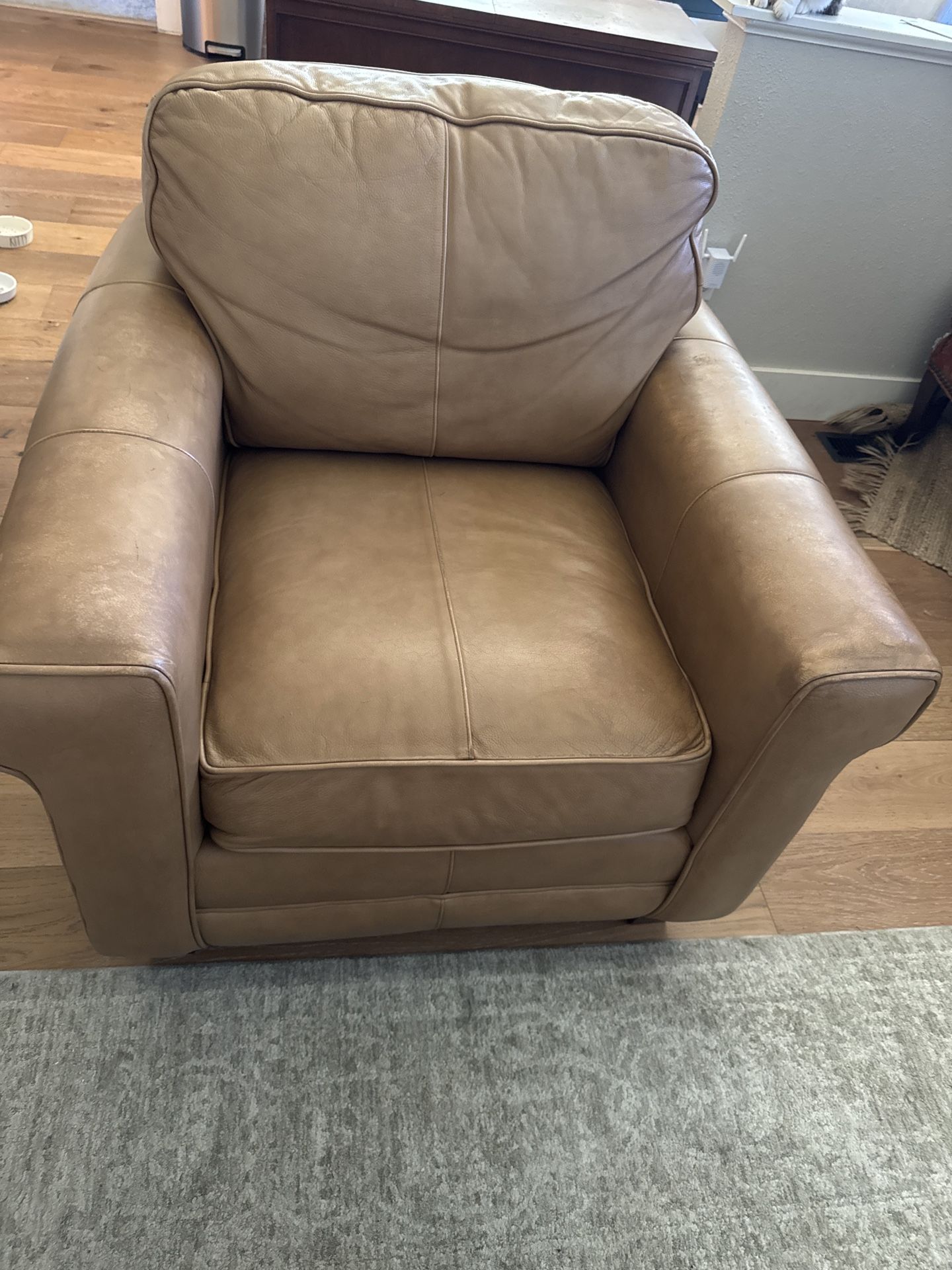 Leather Chair by Bassett