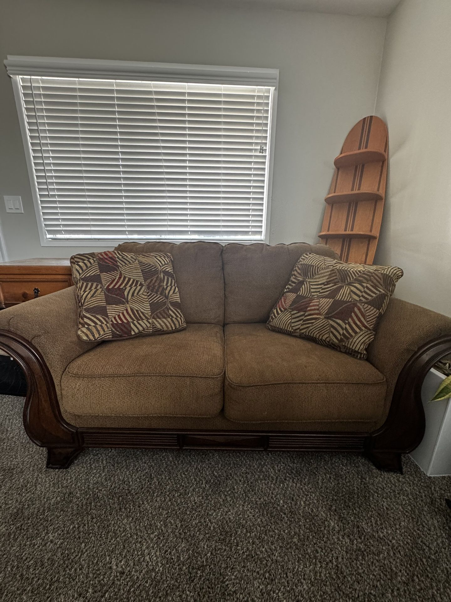Brown Loveseat Couch