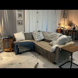 Small Couch Pulls Out To Be Full size Bed 