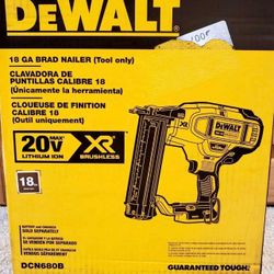 Dewalt 20v Nailer 18# Tool Only 